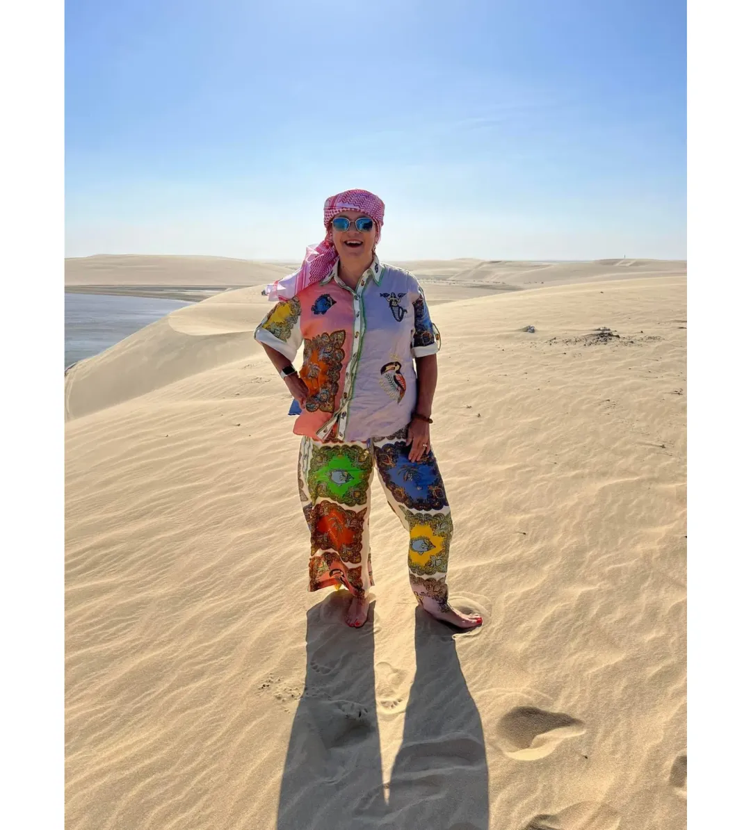 Alemais Troppo Trippy Shirt Size 12 and Pant Set Multi Size 14 for rent on The Volte - main image