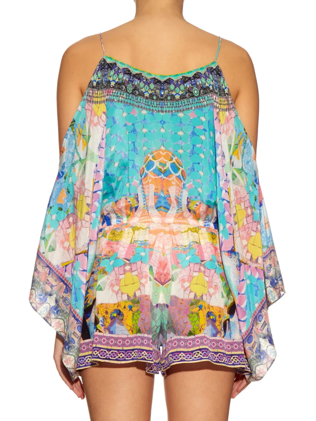 Camilla Gaudi Tribute Drop Shoulder Playsuit Print Size M / AU 12 for rent on The Volte - main image