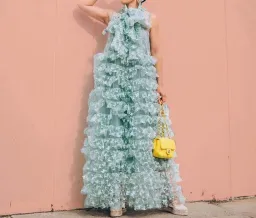 Sister Jane Dream Like A Butterfly Ruffle Maxi Dress Green Size S / Au 8 for rent on The Volte - image 5