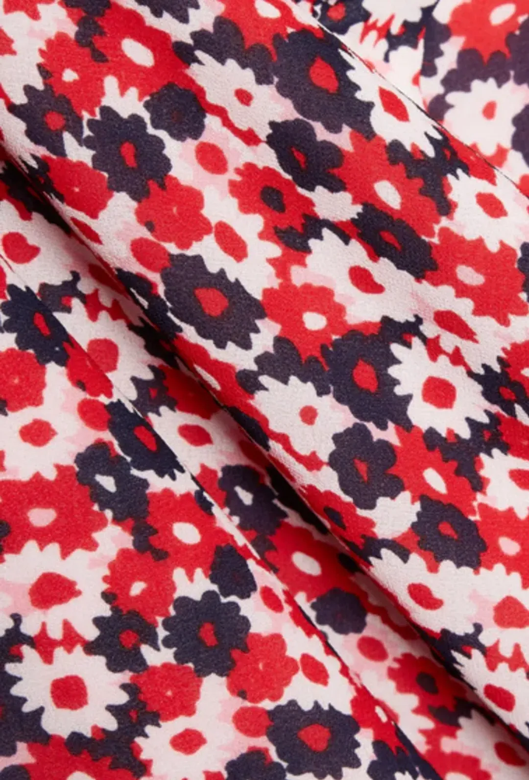 Michael Kors Red Floral Print Midi Shirt Dress AU 4 for rent on The Volte - main image