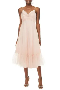 Zimmerman Wavelength Ballet Midi Dress Blush Size 2/Au12 for rent on The Volte - image 1