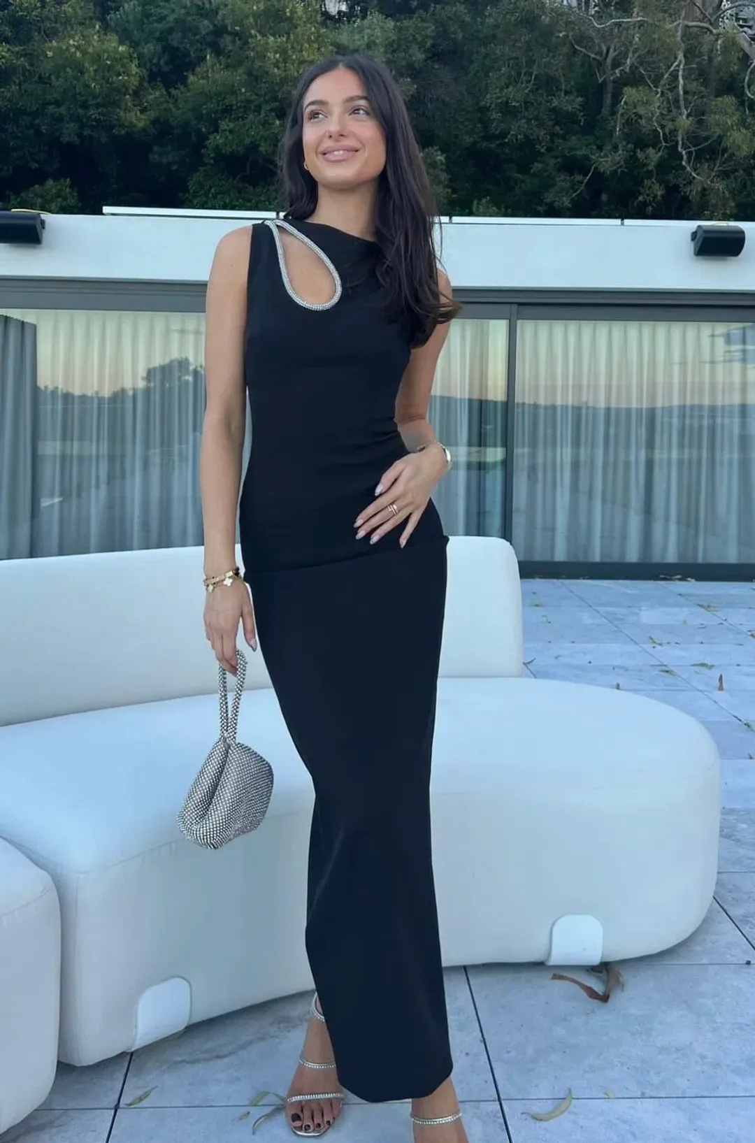 Bianca & Bridgett Valencia Dress Black Size 8 for rent on The Volte - main image