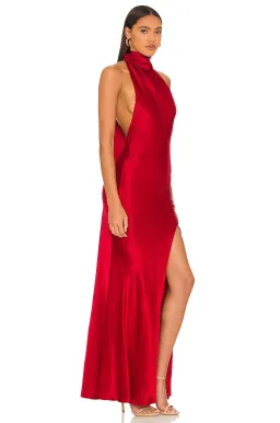 Sau Lee Penelope Backless Satin Gown Red Size 6 for rent on The Volte - image 6