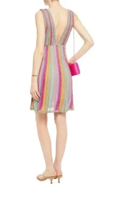 Missoni Rainbow Crochet Metallic Knit Size AU 10 for rent on The Volte - image 2