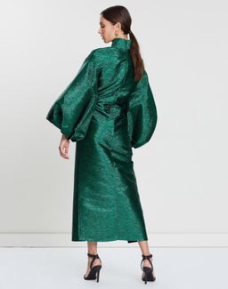 Camilla & Marc ‘Gesa’ Metallic Dress Emerald Green Size 10 for rent on The Volte - image 3