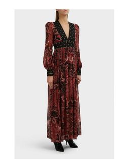 Thurley ‘Dina’ V Neck Crepe Maxi Dress - size 8 for rent on The Volte - image 3