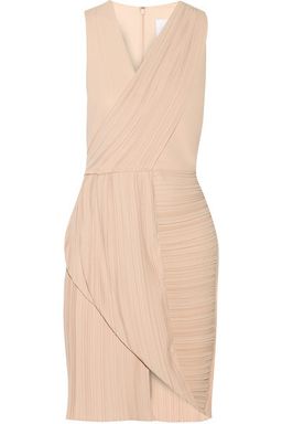 Dion Lee Wrap Effect Plisse Crepe Dress Nude Size 6 for rent on The Volte - image 3