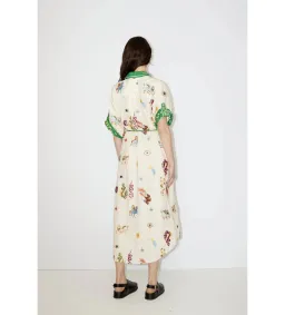 Alemais Seeker Embroidered Midi Shirt Dress Multi Print Size AU 10 for rent on The Volte - image 5