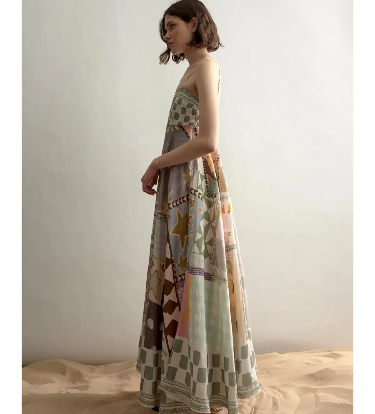 Alemais Emma Gale Maxi Sundress Multi Print Size AU 12 - Image 2