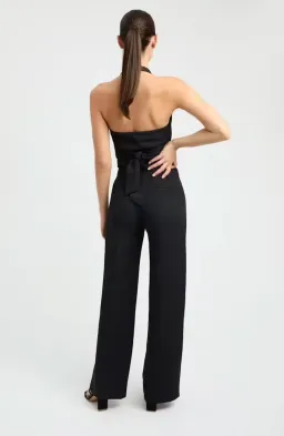 Kookai Ariel Vest Top and Low Rise Pants Set Black Size 36 / AU 8 for rent on The Volte - image 2