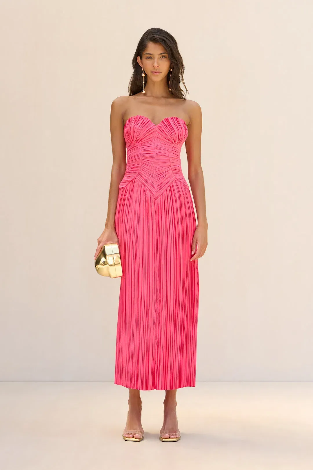 Cult Gaia Ashika Gown Sangria Size AU 8 for rent on The Volte - main image