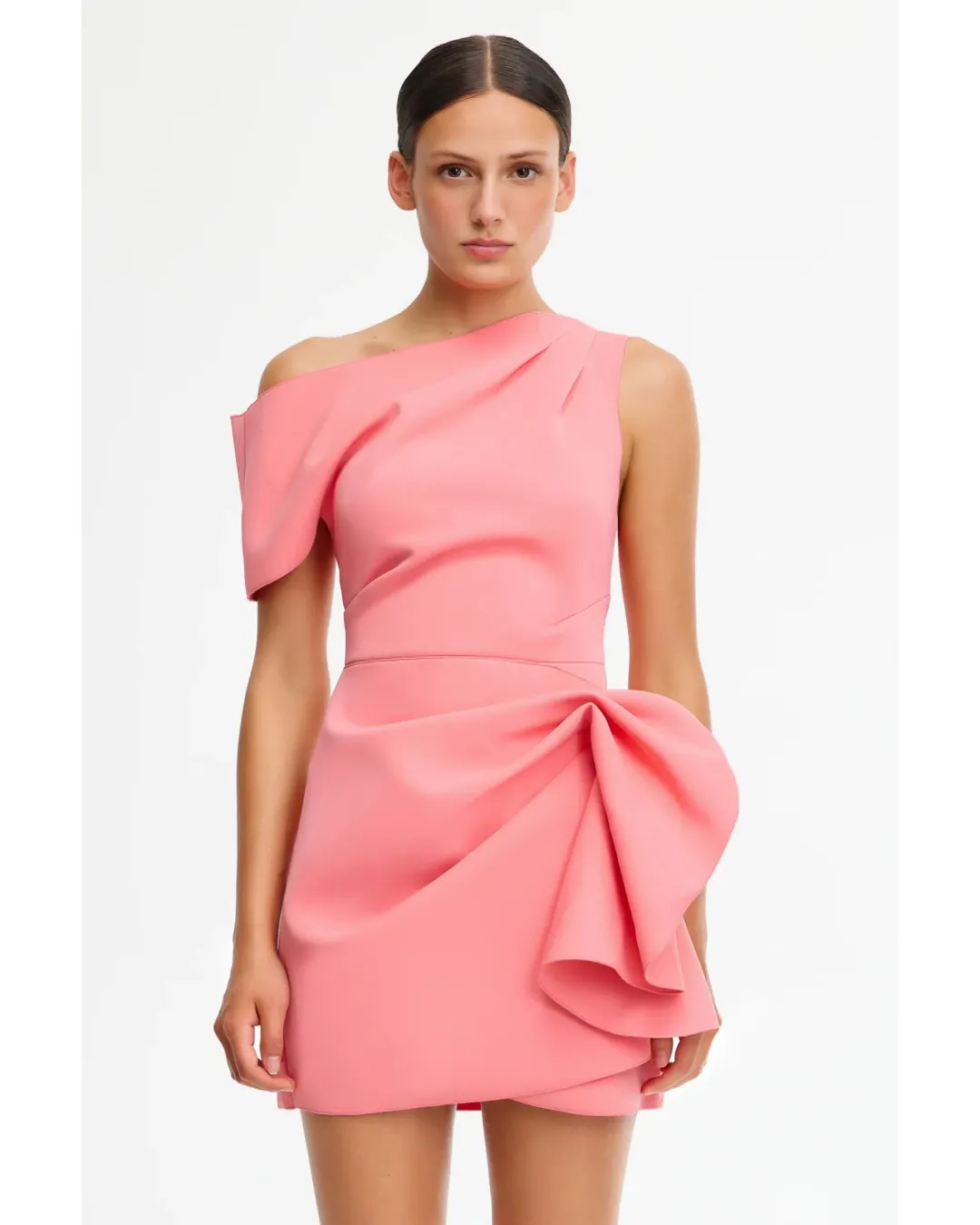 Acler Eddington Mini Dress Pink Rose Size AU 10 for rent on The Volte - main image