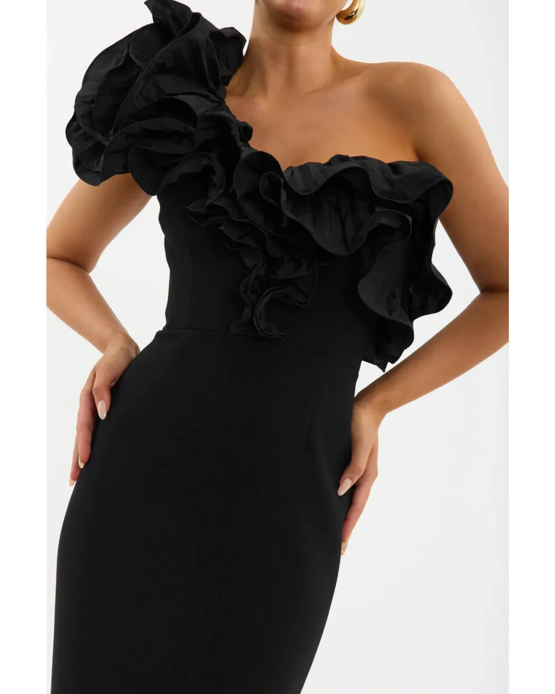 Rebecca Vallance Ella Gown in Black Size AU 12 for rent on The Volte - main image