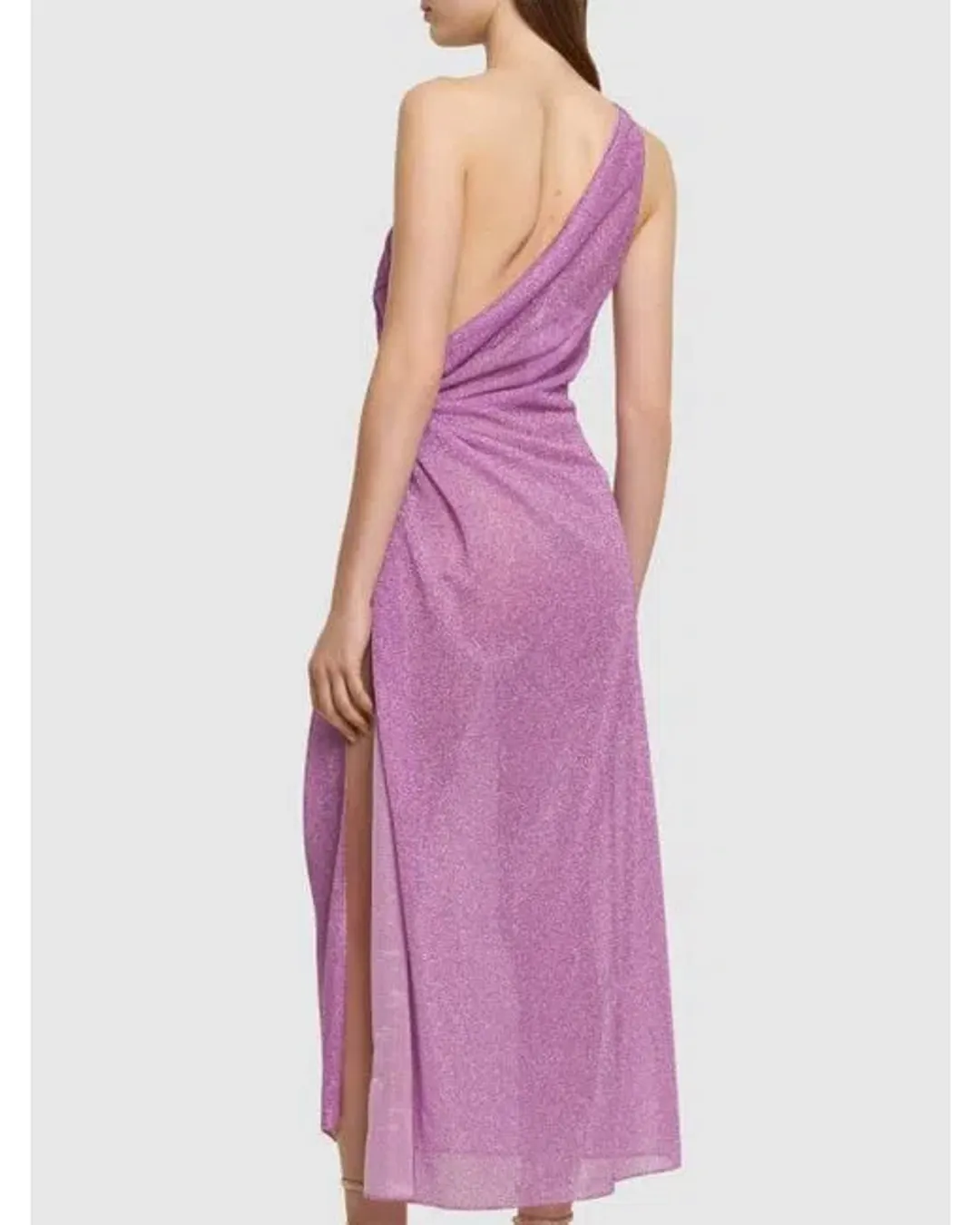 Oséree Lumiere Knot Dress Purple Size 10 for rent on The Volte - main image