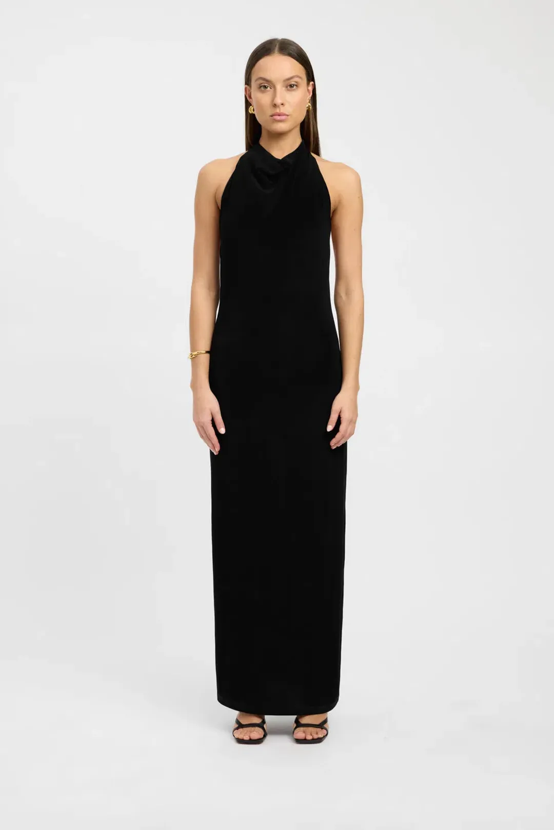 Kookai Erika Halter Dress Black Size 6 for rent on The Volte - main image
