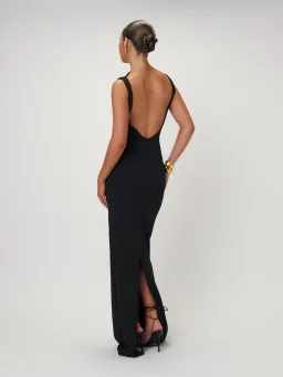 Effie Kats Verona Gown in Black Size S/Au 8 for rent on The Volte - image 3