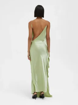 Christopher Esber Cusco Silk Drape Cami Dress in Pistachio Size 10 for rent on The Volte - image 3