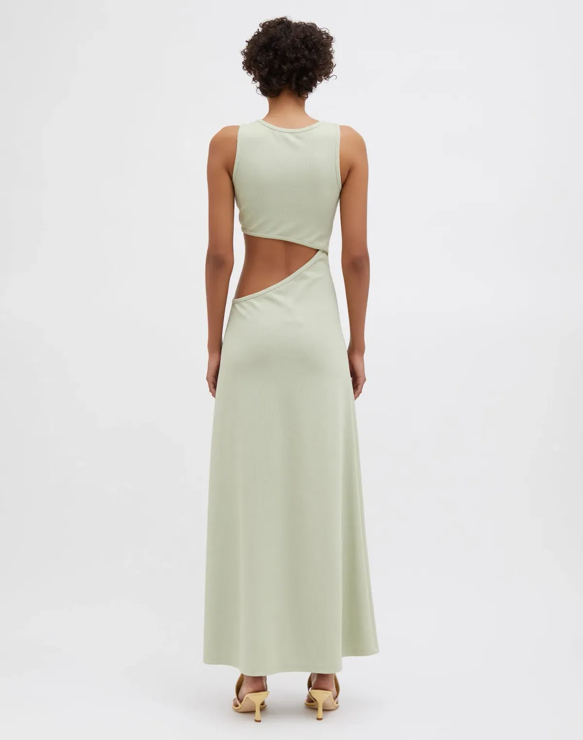 Christopher Esber Stone Cavern Tank Dress in Pistachio Size 10 - Image 3