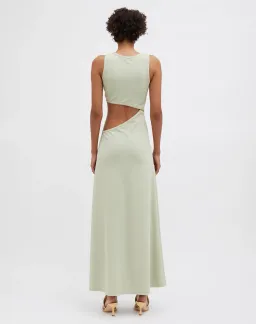 Christopher Esber Stone Cavern Tank Dress in Pistachio Size 10 for rent on The Volte - image 3