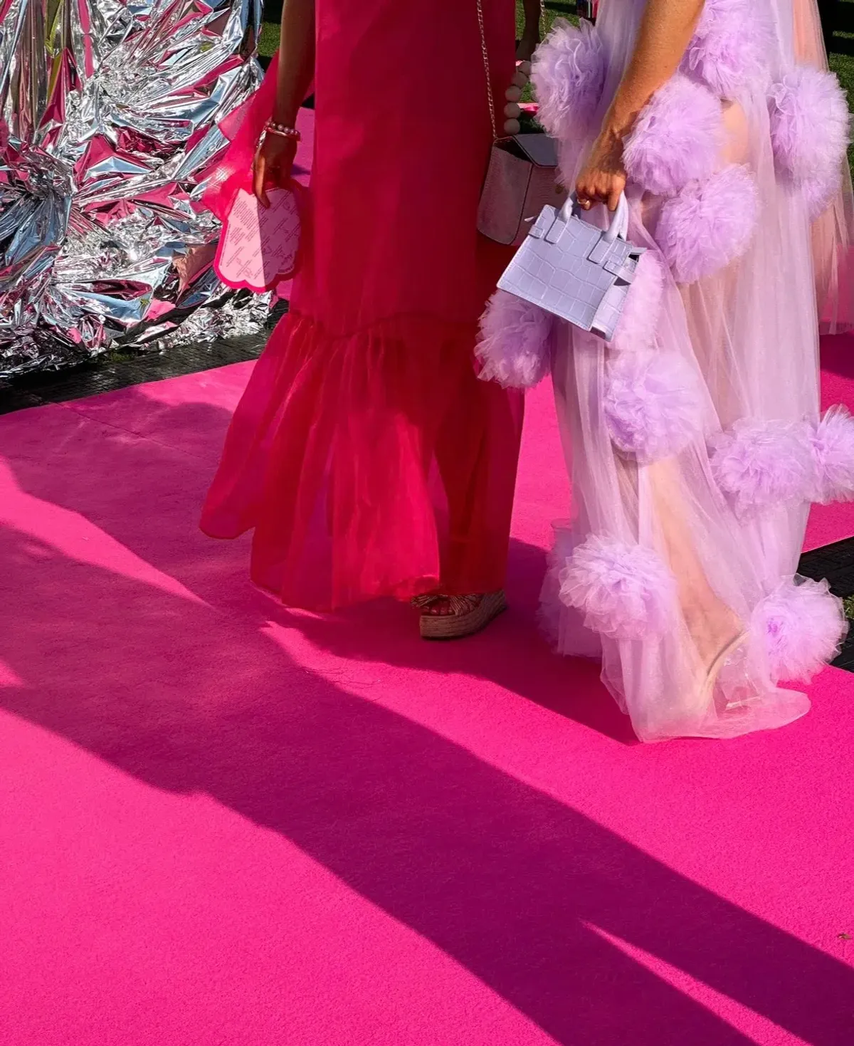 Custom Pom Pom Dress Purple Size 8 - Image 3