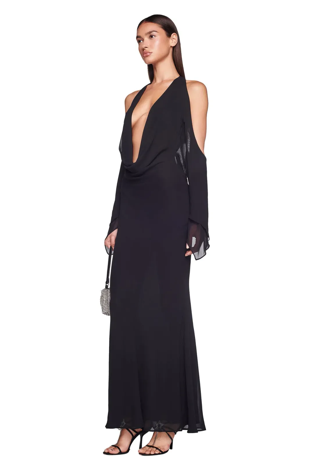 I.AM.GIA Rosanna Maxi Dress in Black Size 8 for rent on The Volte - main image