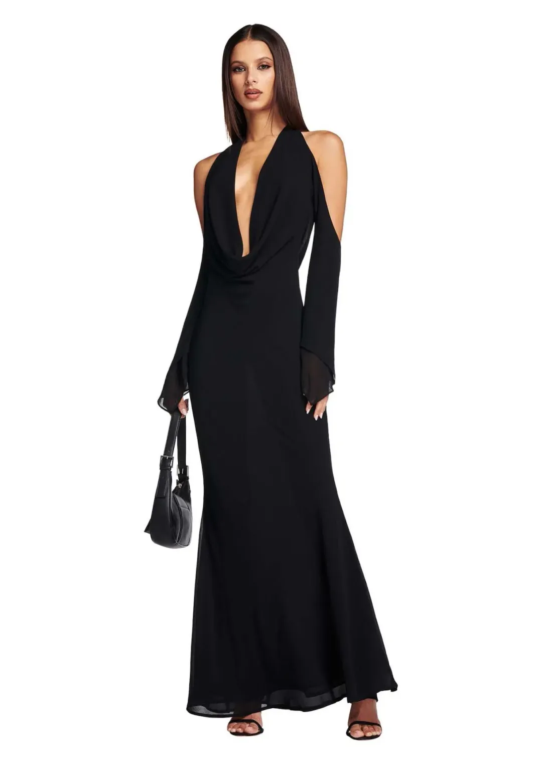 I.AM.GIA Rosanna Maxi Dress in Black Size 8 for rent on The Volte - main image