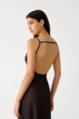 Misha Nina Mesh Dress Black Size 10/M for rent on The Volte - image 4