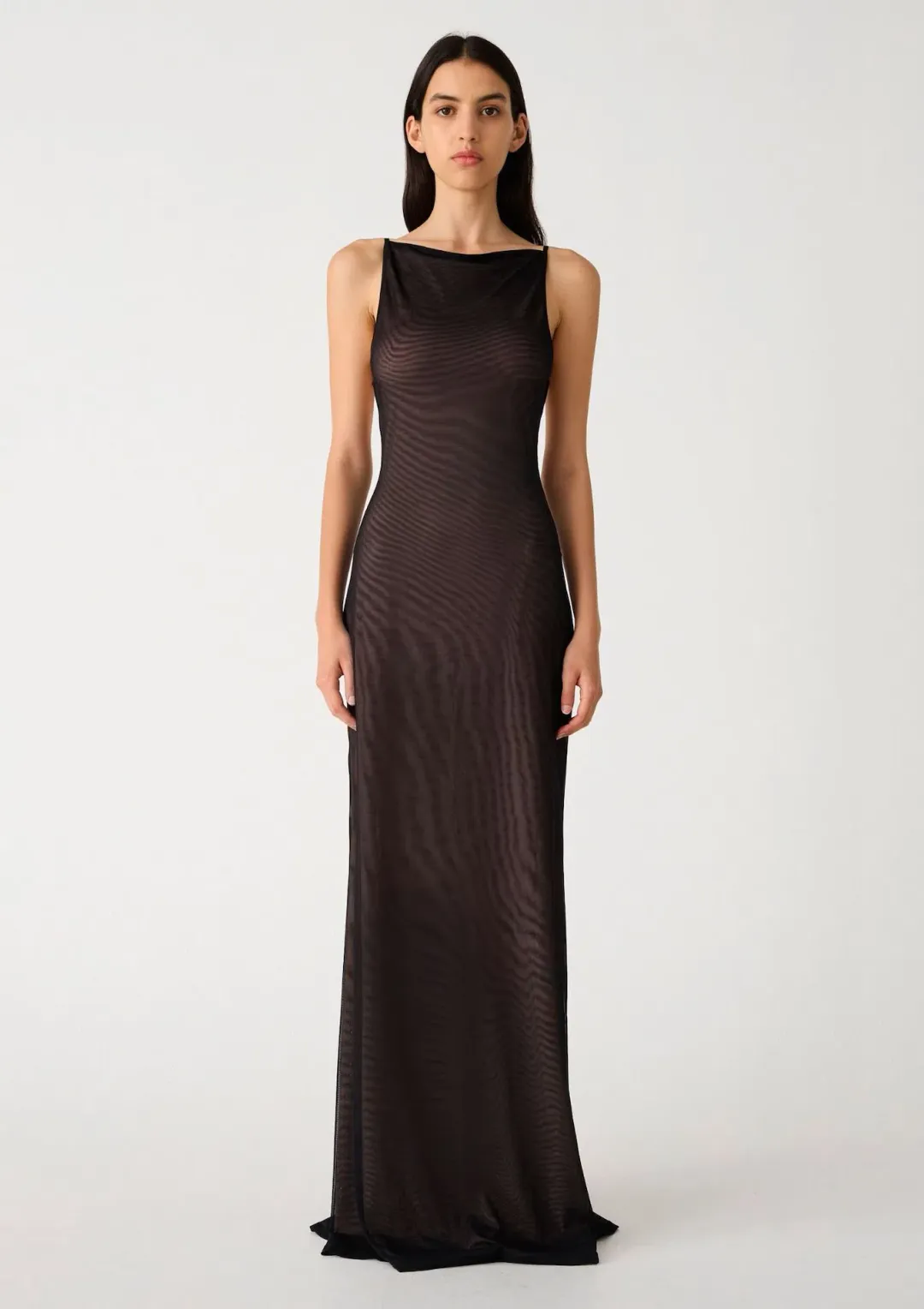 Misha Nina Mesh Dress Black Size 10/M for rent on The Volte - main image