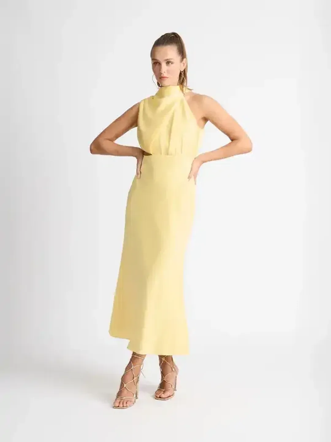 Sheike Allure Dress in Butter Yellow Size 10 for rent on The Volte - main image