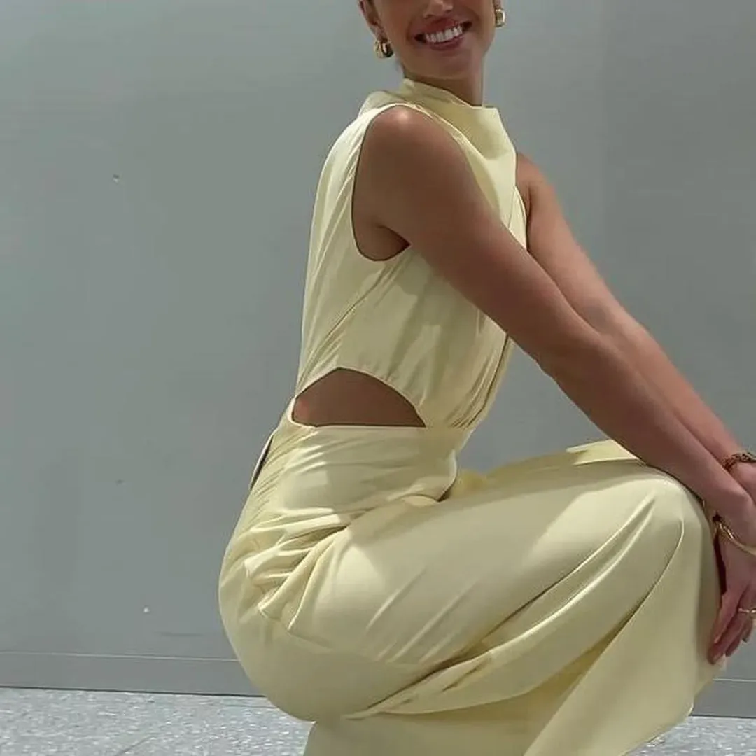 Sheike Allure Dress in Butter Yellow Size 10 for rent on The Volte - main image