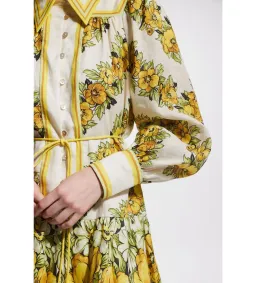 Alemais Gisela Mini Dress Yellow Floral Size AU 16 for rent on The Volte - image 3