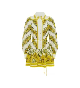 Alemais Gisela Mini Dress Yellow Floral Size AU 16 for rent on The Volte - image 6