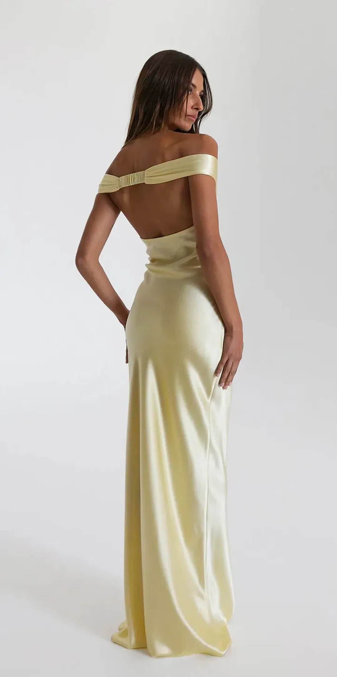 Natalie Rolt Bridget Gown in Yellow (1) for rent on The Volte - main image