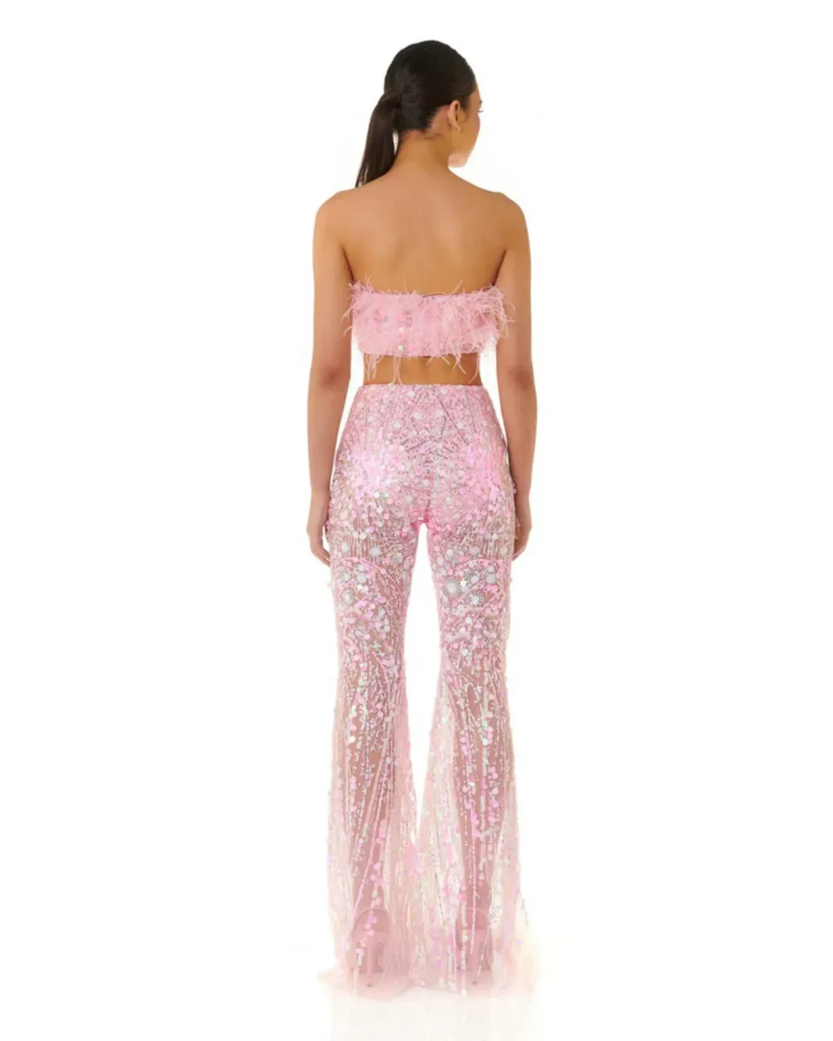 Eliya The Label Heather Top And Alyce Pants Pink Size AU 12 - Image 4