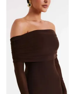 Meshki Josie Maxi Dress Brown Size S / AU 8 for rent on The Volte - image 4