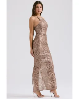 House of CB Giada Dress Rose Gold Size S / AU 8 for rent on The Volte - image 2