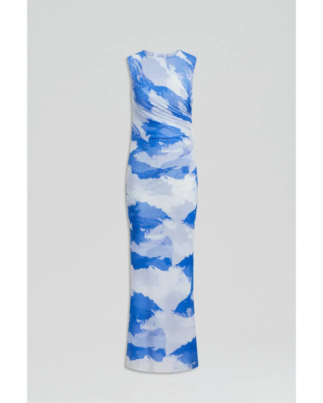 Scanlan Theodore Italian Cloud Print Dress Blue Size AU 12 for rent on The Volte - main image