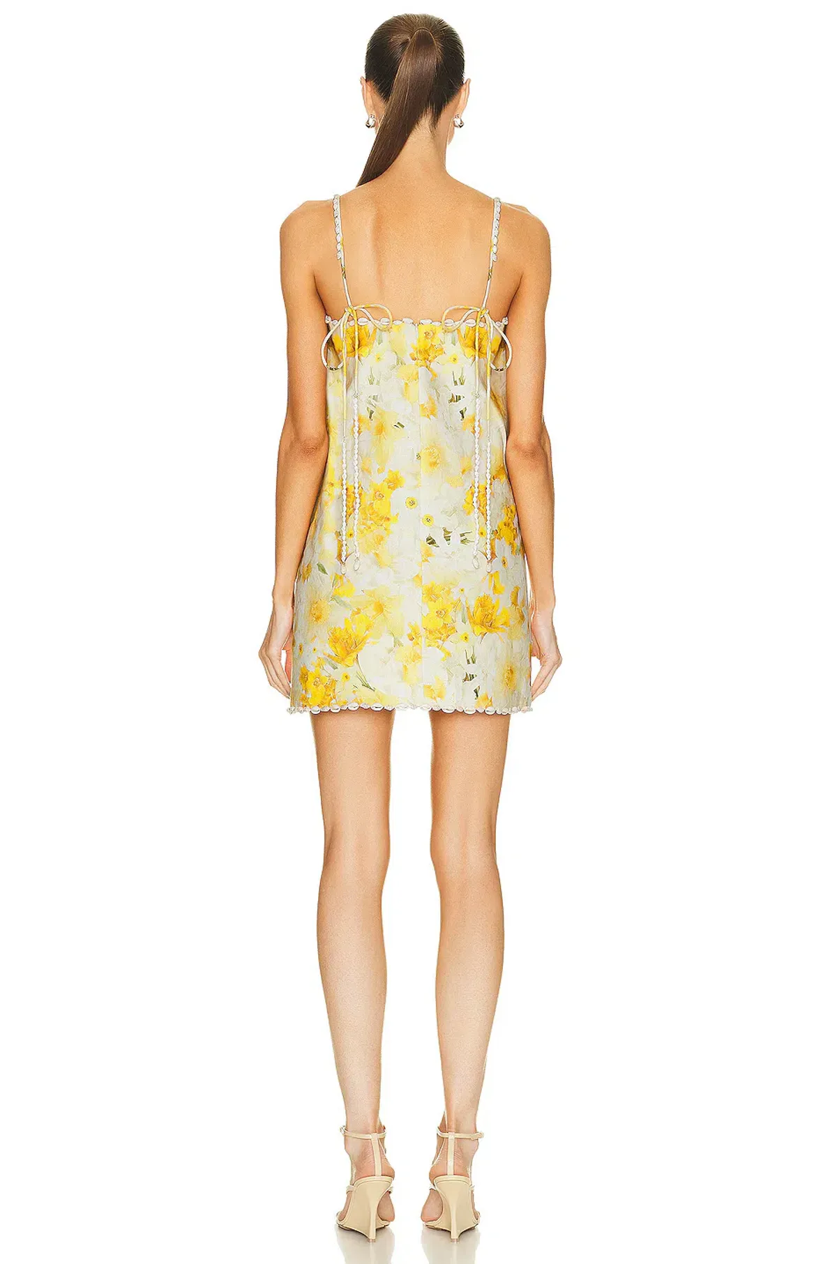 Zimmermann Wonderland Shell Shift Mini Dress Daffodil Floral Print Size 1 / AU 10 - Image 2