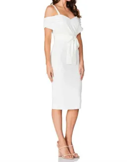 Pasduchas Zenith Midi Dress Ivory Size 10 for rent on The Volte - image 2