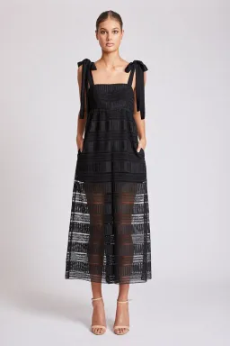 Shona Joy Baby Doll Jumpsuit Black Size 8 for rent on The Volte - image 1