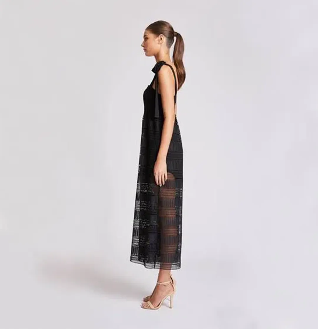 Shona Joy Baby Doll Jumpsuit Black Size 8 for rent on The Volte - main image