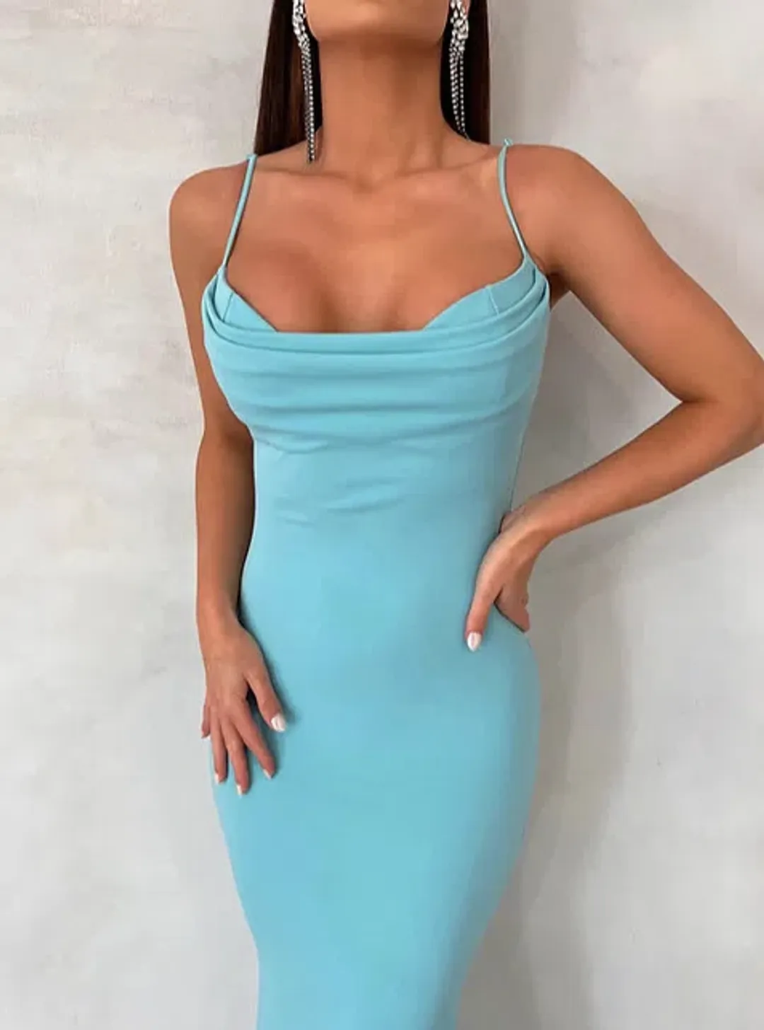 Melani The Label Vella Gown Blue Size M / AU 10 for rent on The Volte - main image