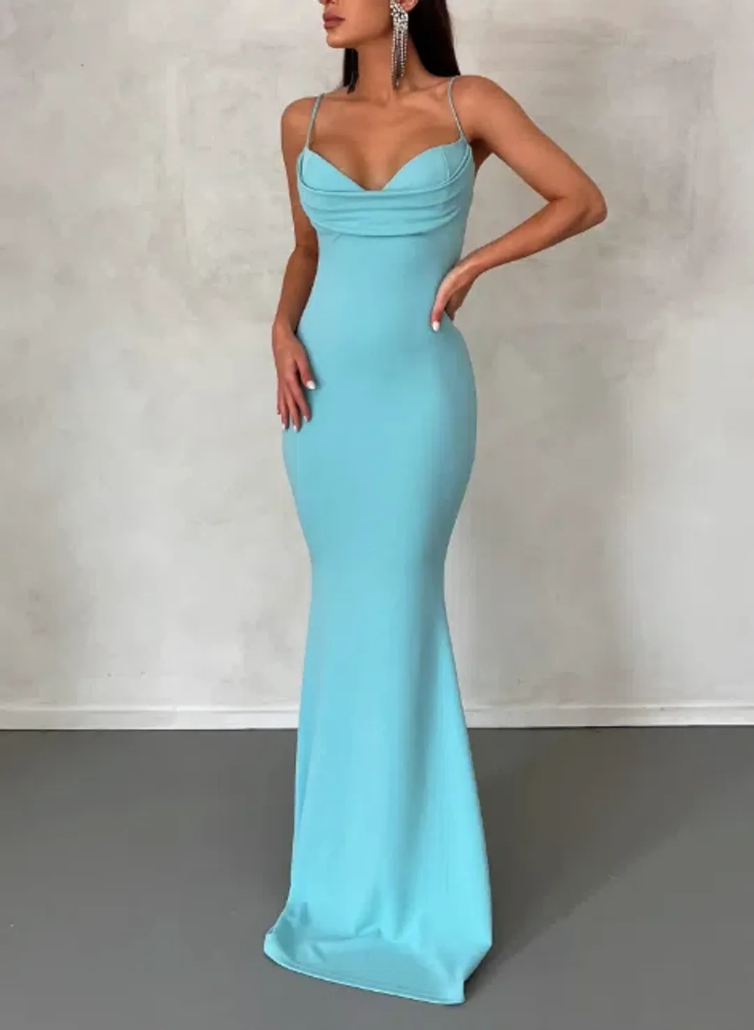 Melani The Label Vella Gown Blue Size M / AU 10 for rent on The Volte - main image