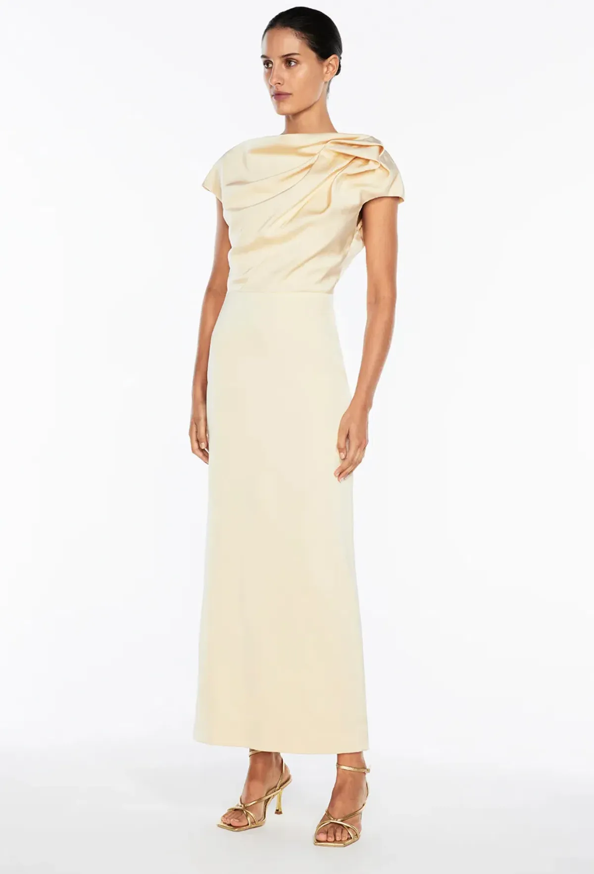 Manning Cartell Grand Illusion Maxi Gown Butter Size 10 - Image 2