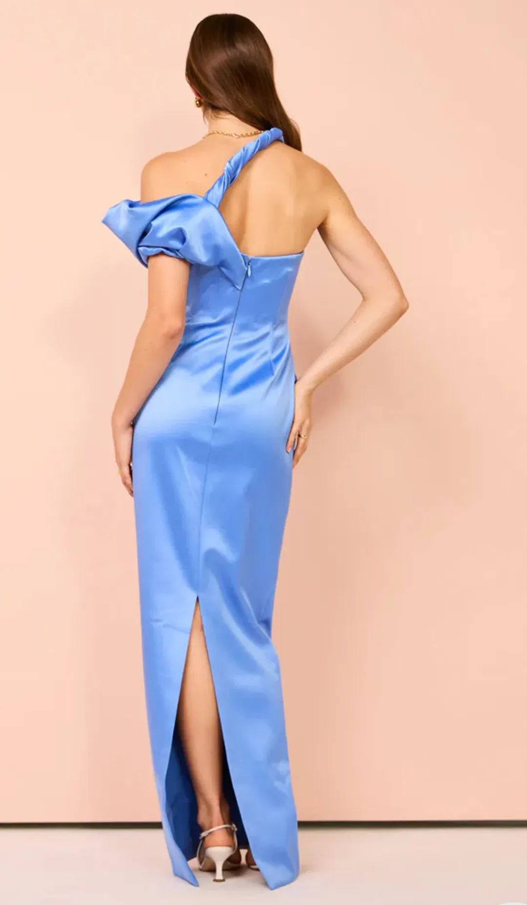 Rachel Gilbert Larna Gown In Cornflower Size 10 for rent on The Volte - main image