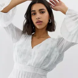 Stevie May Sky Settlement Mini Dress White Size 10 for rent on The Volte - image 3