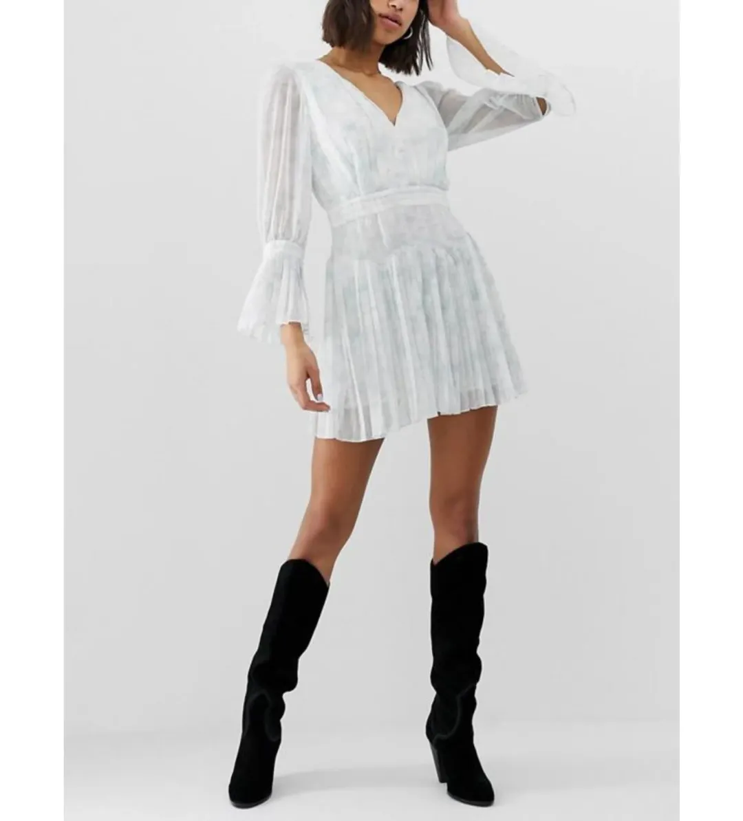 Stevie May Sky Settlement Mini Dress White Size 10 for rent on The Volte - main image