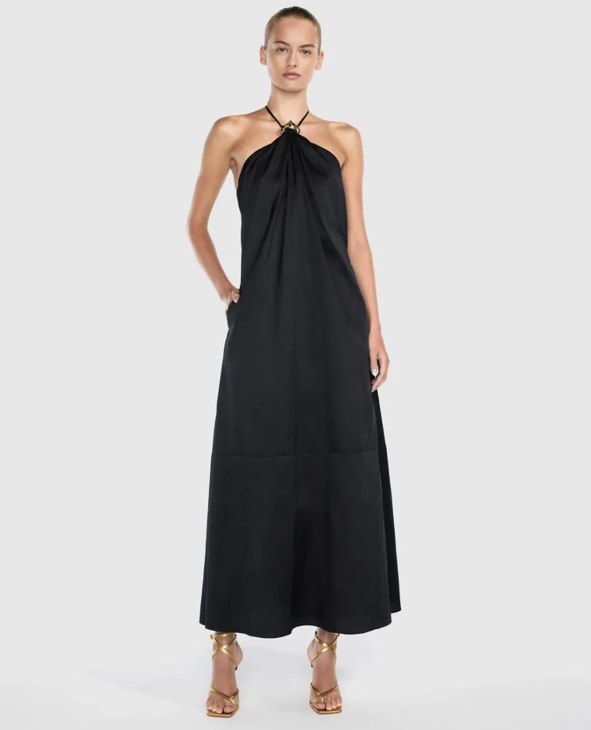Manning Cartell Heart Lines Trapeze Maxi Dress - Black - Size 8 - Image 1