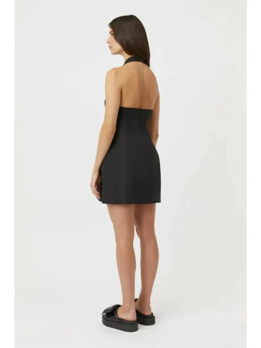 Camilla and Marc Petra Mini Dress Black Size 6 for rent on The Volte - main image
