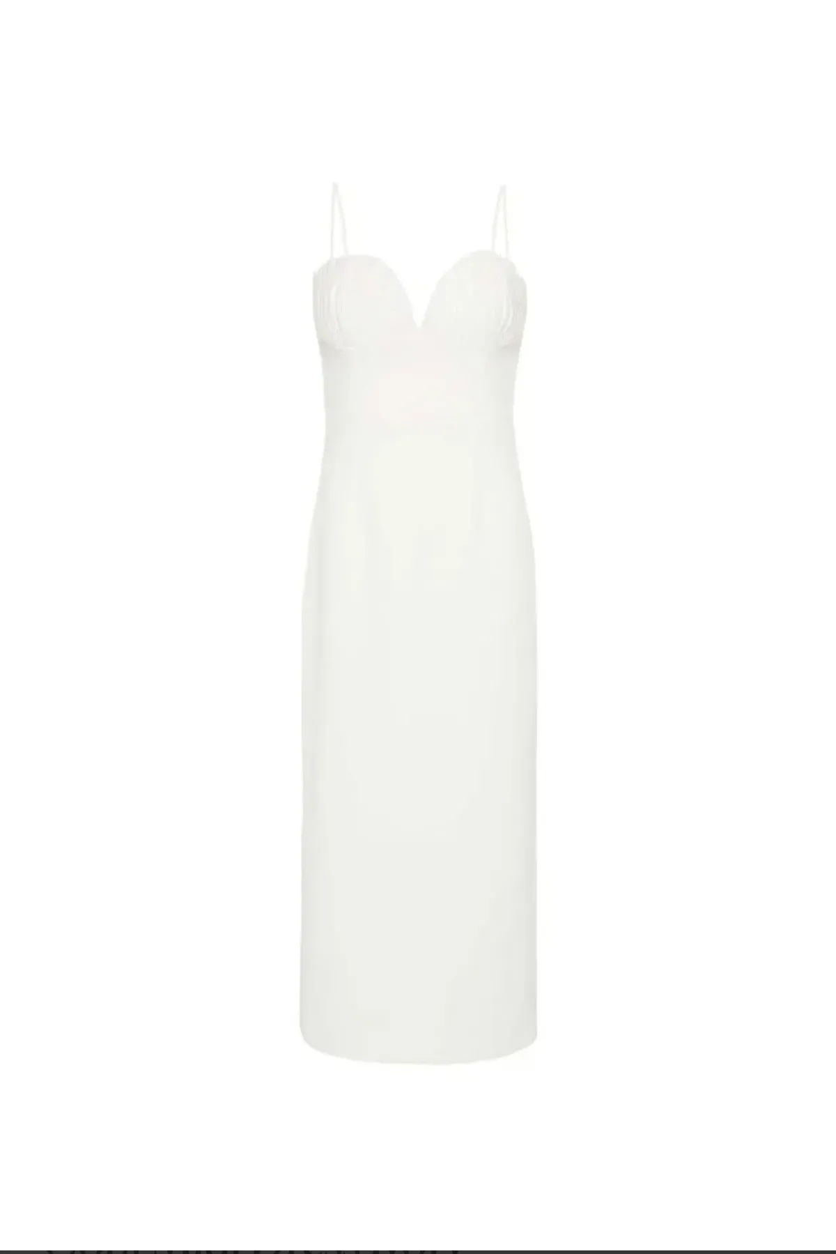Rebecca Vallance Cora Midi Dress in Ivory / White Size 10 - Image 5